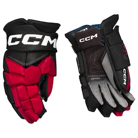 Guanti da hockey CCM JetSpeed FT8 Black/Red/White Senior