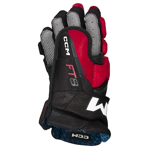 Guanti da hockey CCM JetSpeed FT8 Black/Red/White Senior