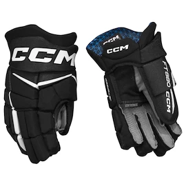 Guanti da hockey CCM JetSpeed FT880 Black/White Senior