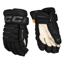 Guanti da hockey CCM Tacks 4 ROLL PRO 3 Black/Grey Senior 14 pollici