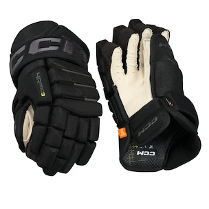 Guanti da hockey CCM Tacks 4 ROLL PRO 3 Black/Grey Senior 14 pollici