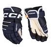 Guanti da hockey CCM Tacks 4 ROLL PRO 3 Navy Senior 14 pollici
