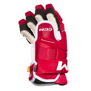 Guanti da hockey CCM Tacks 4 ROLL PRO 3 Red Senior 13 pollici
