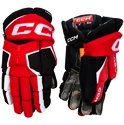 Guanti da hockey CCM Tacks AS-V Black/Red/White Senior