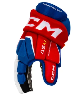 Guanti da hockey CCM Tacks AS-V royal/red/white Junior