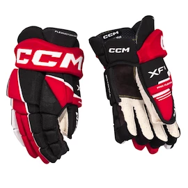 Guanti da hockey CCM Tacks XF 80 Black/Red/White Senior