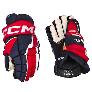 Guanti da hockey CCM Tacks XF Navy/Red/White Senior 15 pollici