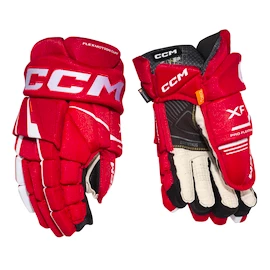 Guanti da hockey CCM Tacks XF Red/White Senior