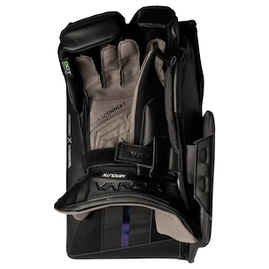 Guanto respinta da hockey Bauer Vapor FLYLITE Black Senior mano destra (regular)