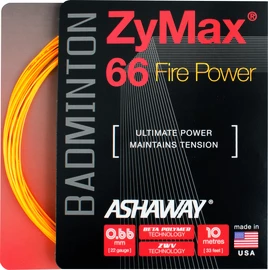 Incordatura da badminton Ashaway ZyMax 66 Fire Orange