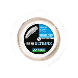 Incordatura da badminton Yonex BG 66 Ultimax White (0.65 mm) - 200 m