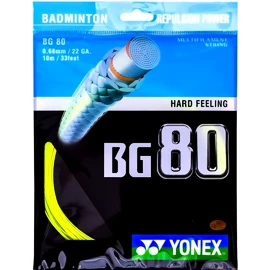Incordatura da badminton Yonex BG 80 Yellow