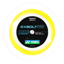 Incordatura da badminton Yonex Exbolt 63 Yellow (200 m)