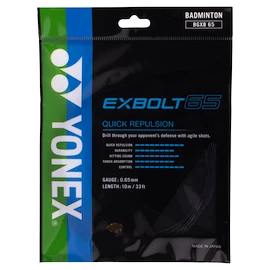 Incordatura da badminton Yonex Exbolt 65 Black (10 m)