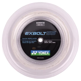 Incordatura da badminton Yonex Exbolt 65 White (200 m)