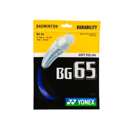 Incordatura da badminton Yonex Micron BG65 Blue (0.70 mm)