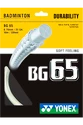 Incordatura da badminton Yonex  Micron BG65 White (0.70 mm)