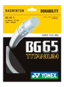 Incordatura da badminton Yonex  Micron BG65Ti White (0.70 mm)