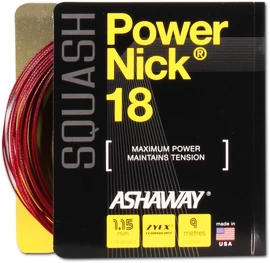 Incordatura da squash Ashaway PowerNick 18 Zyex Red 1,15 mm