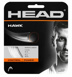Incordatura da tennis Head Hawk White 1.30 mm (12 m)