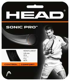 Incordatura da tennis Head Sonic Pro 17 Black 1.25 mm (12 m)