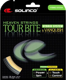 Incordatura da tennis Solinco Tour Bite + Solinco Vanquish (12 m)
