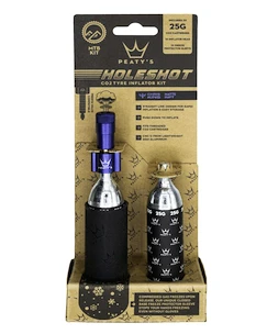 Kit testa gonfiaggio CO2 con cartucce PEATY'S  Mtb (25g) - navy (ppr-hti-mtb-nvy-12)
