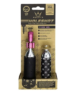 Kit testa gonfiaggio CO2 con cartucce PEATY'S  Mtb (25g) - punch (ppr-hti-mtb-pun-12)
