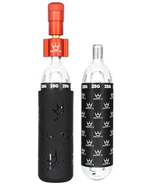 Kit testa gonfiaggio CO2 con cartucce PEATY'S Mtb (25g) - red (ppr-hti-mtb-red-12)
