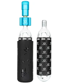Kit testa gonfiaggio CO2 con cartucce PEATY'S Mtb (25g) - turquoise (ppr-hti-mtb-trq-12)