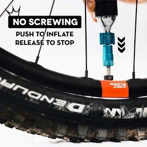 Kit testa gonfiaggio CO2 con cartucce PEATY'S  Mtb (25g) - violet (ppr-hti-mtb-vlt-12)