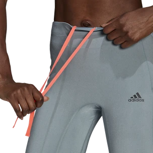 Leggings da donna adidas  Fast Impact Shiny Running 7/8 Magic Grey