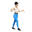 Leggings da donna adidas  Tech Fit Long 3-Bar Tights Bright Blue