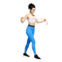 Leggings da donna adidas  Tech Fit Long 3-Bar Tights Bright Blue