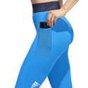 Leggings da donna adidas  Tech Fit Long 3-Bar Tights Bright Blue