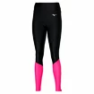 Leggings da donna Mizuno Core Long Tight Black/Pink Peacock