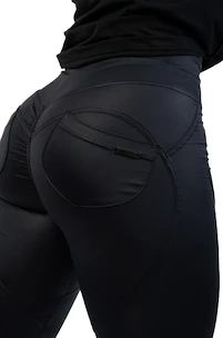 Leggings da donna Nebbia  Glossy look Bubble Butt leggings high waist 586 black