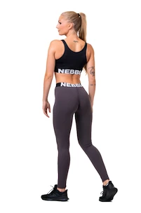 Leggings da donna Nebbia Hero Squat scrunch butt leggings marron