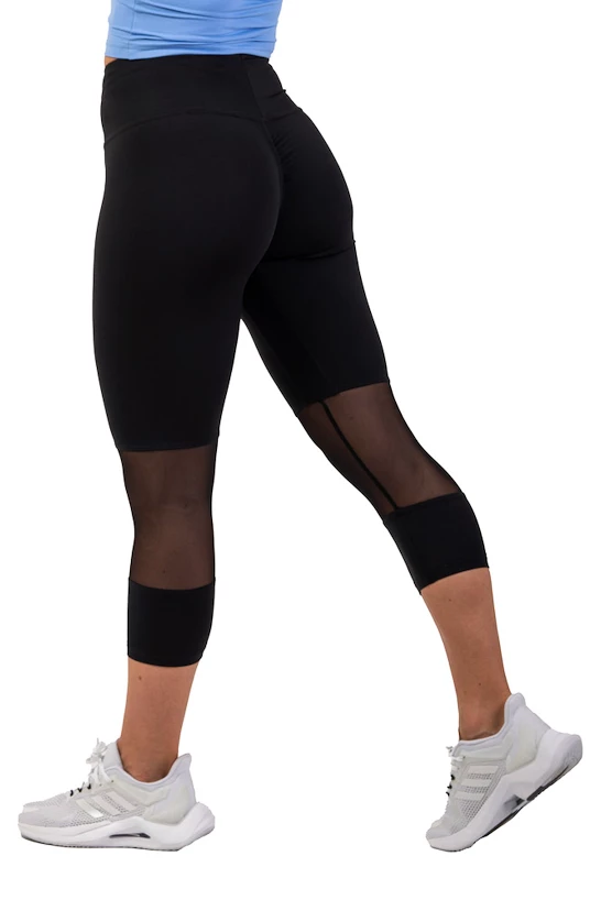 Leggings da donna Nebbia  High-Waist ¾ Length Sporty Leggings 406 black XS