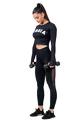 Leggings da donna Nebbia  Mesh leggings high waist 573 black
