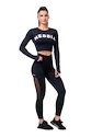 Leggings da donna Nebbia  Mesh leggings high waist 573 black XS
