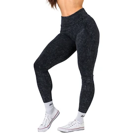 Leggings da donna Nebbia NEBBIA x OLYMPIA Washed High Waisted Leggings GYM WARRIOR 776 black