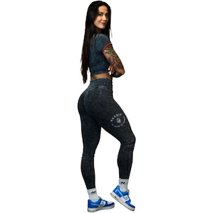 Leggings da donna Nebbia NEBBIA x OLYMPIA Washed High Waisted Leggings GYM WARRIOR 776 black