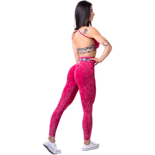 Leggings da donna Nebbia NEBBIA x OLYMPIA Washed High Waisted Leggings LEGACY 777 red XS
