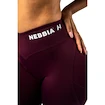 Leggings da donna Nebbia STRONG BEAUTY V-Cut Lace-Up Sculpting Leggings OWN YOUR POWER 426 dark red