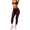 Leggings da donna Nebbia STRONG BEAUTY V-Cut Lace-Up Sculpting Leggings OWN YOUR POWER 426 dark red