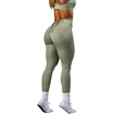 Leggings da donna Nebbia STRONG BEAUTY V-Cut Lace-Up Sculpting Leggings OWN YOUR POWER 426 light green