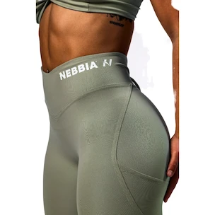 Leggings da donna Nebbia STRONG BEAUTY V-Cut Lace-Up Sculpting Leggings OWN YOUR POWER 426 light green