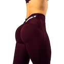 Leggings da donna Nebbia STRONG BEAUTY V-shaping Belt Leggings 425 dark red