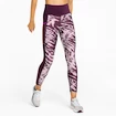 Leggings da donna Puma  Run 5K Graphic High Waist 7/8 Tight Grape Wine M